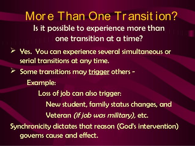 Cause and Effect Transitions New Crisis Counseling Ii Chapter 12 Life Transitions