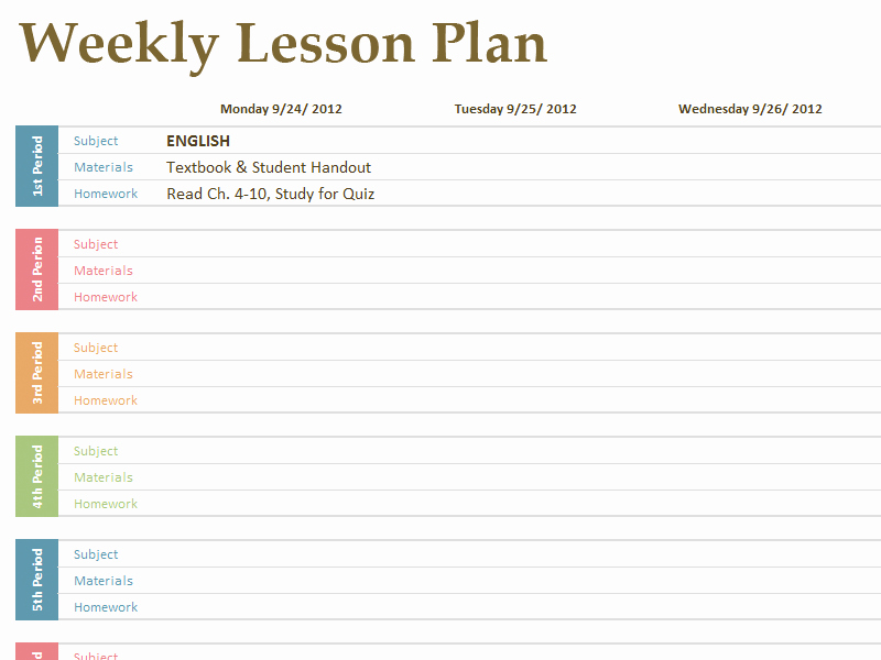 Ccss Lesson Plan Templates Fresh Printable Lesson Plan Template Free to