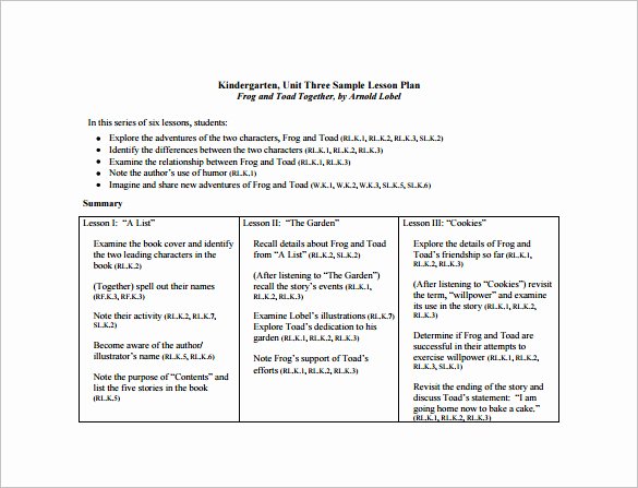 Ccss Lesson Plan Templates Lovely Mon Core Lesson Plan Template 8 Free Word Excel