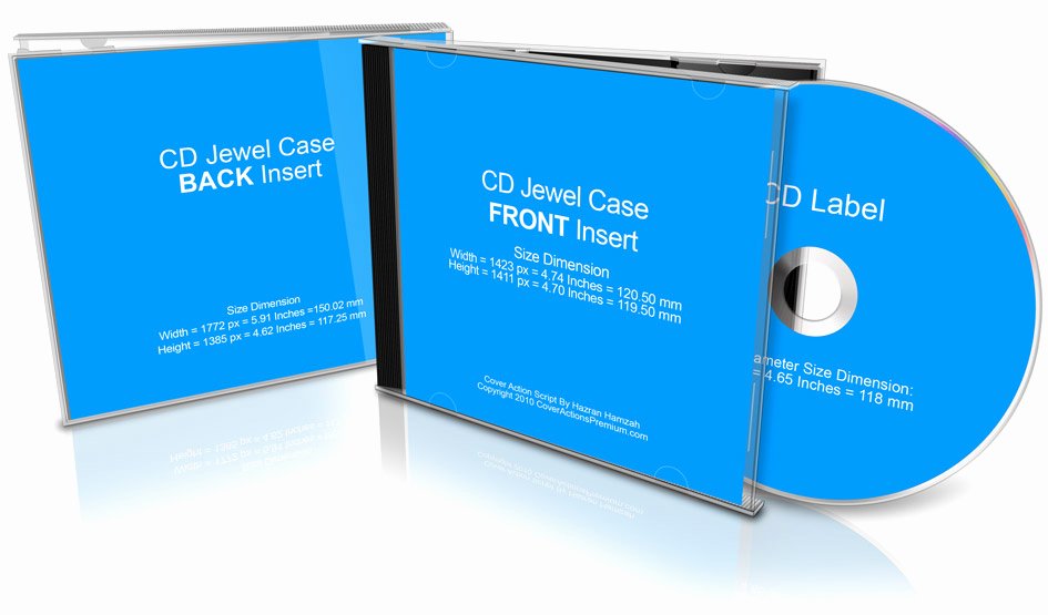 Cd Case Template Photoshop Fresh Cd Jewel Case Mockup Cover Actions Premium