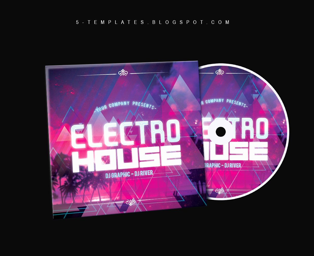 Cd Cover Template Psd Best Of Electro House Cd Cover Free Psd Template by Klarensm On