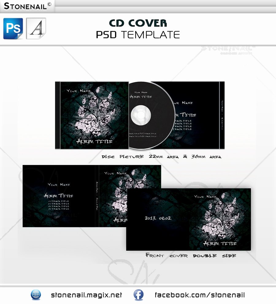 Cd Cover Template Psd Luxury Cd Cover Psd Templates by Stonenail On Deviantart