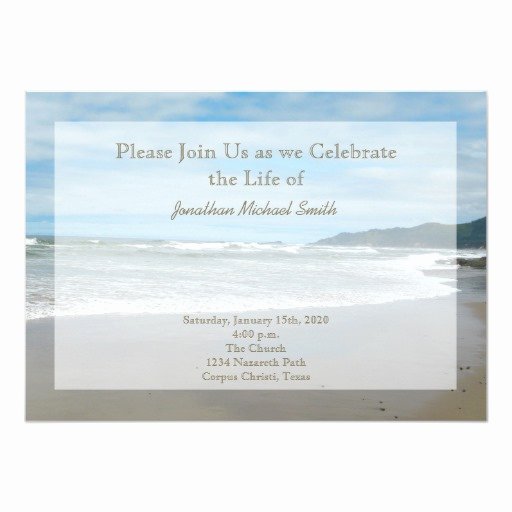 Celebration Of Life Invitation Beautiful Celebration Of Life Invitation