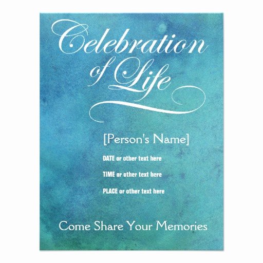 Celebration Of Life Invitation Inspirational 4 000 Memorial Invitations Memorial Announcements