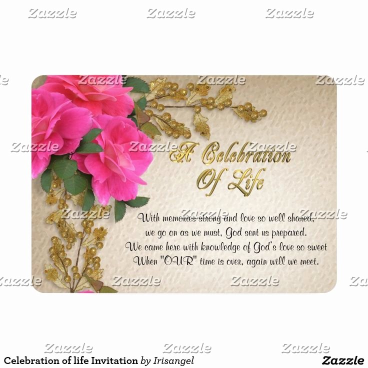 Celebration Of Life Invitation Luxury 17 Best Images About Celebration Of Life Invitations On