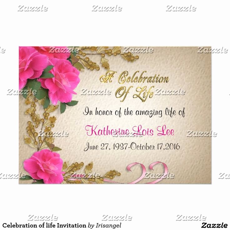 Celebration Of Life Invitation Unique 17 Best Images About Celebration Of Life Invitations On