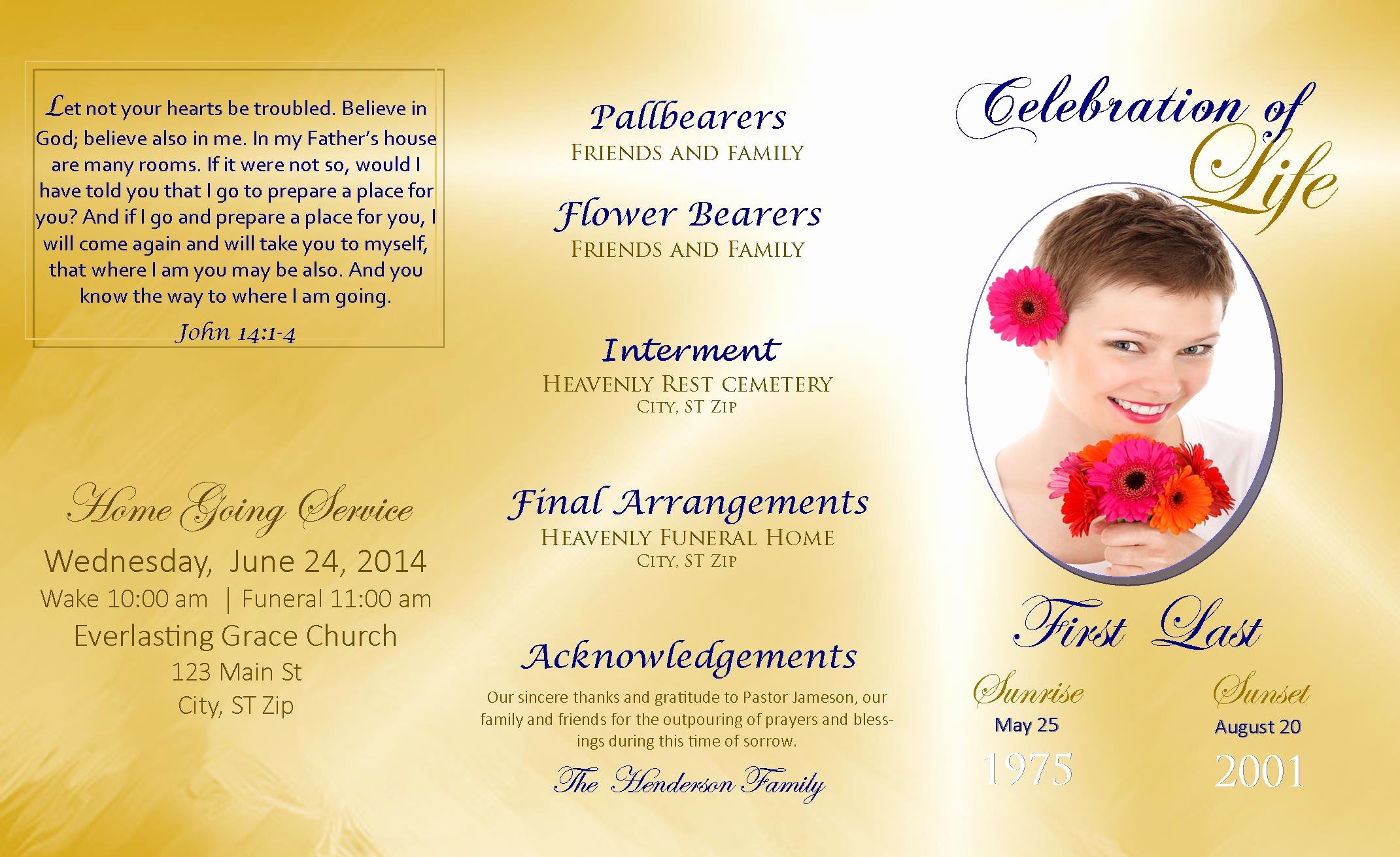 Celebration Of Life Program Template Inspirational Lifecycleprints Celebration Of Life &amp; Funeral Program