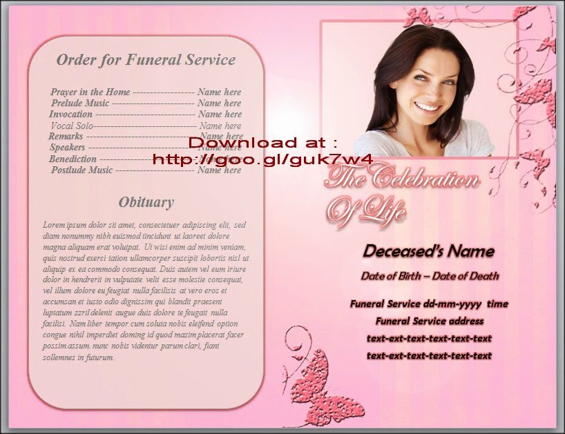 Celebration Of Life Program Template Lovely Blog Archives Bankpiratebay