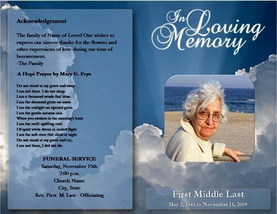 Celebration Of Life Program Template Lovely Free Funeral Program Template Microsoft Word