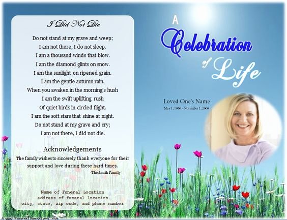 Celebration Of Life Template Free Awesome Loading Memorial Celebration Of Life Ideas