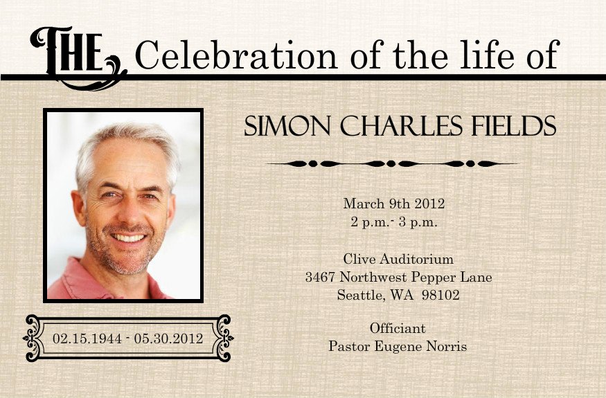 Celebration Of Life Template Free Beautiful 1000 Images About Celebration Of Life On Pinterest