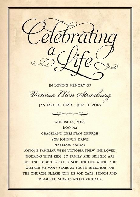 Celebration Of Life Template Free Unique Celebration Of Life Funeral Program
