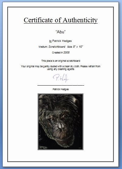 Certificate Of Authenticity Template Lovely How to Create A Certificate Of Authenticity Wetcanvas