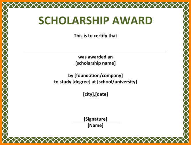 Certificate Of Data Destruction Template Best Of Scholarship Award Certificate Sample Image Collections
