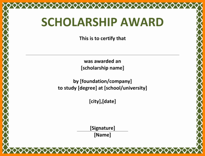 Certificate Of Data Destruction Template Best Of Scholarship Award Certificate Sample Image Collections
