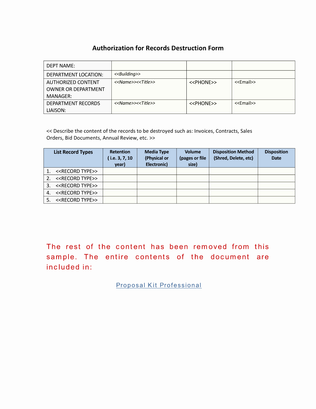 Certificate Of Data Destruction Template New 21 Of Records Destruction Log Template