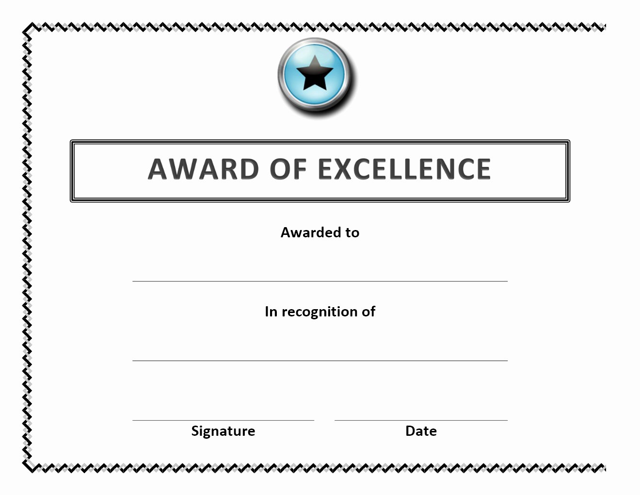 Certificate Of Excellence Template Best Of Certificate Archives