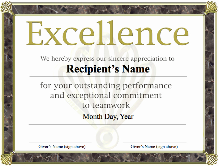 Certificate Of Excellence Template Elegant Templates Clipart Excellence Pencil and In Color