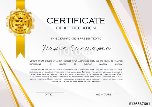 Certificate Of Quality Template Awesome &quot;qualification Certificate Of Appreciation Female Design