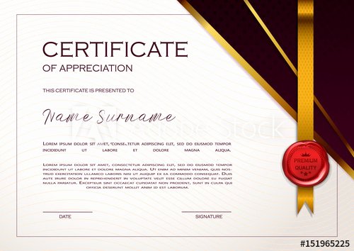 Certificate Of Quality Template Fresh Qualification Certificate Of Appreciation Geometrical