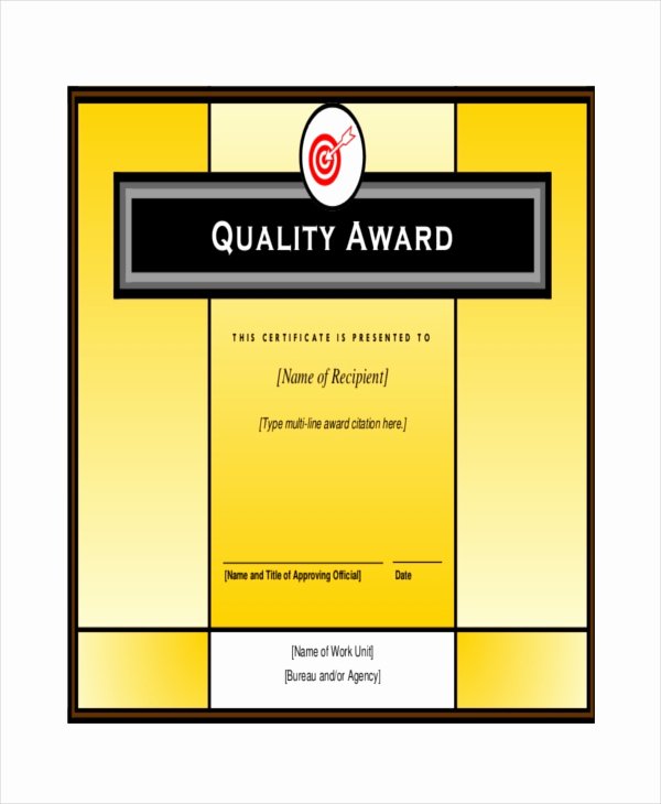 Certificate Of Quality Template Luxury 24 Sample Printable Certificate Templates Free Sample