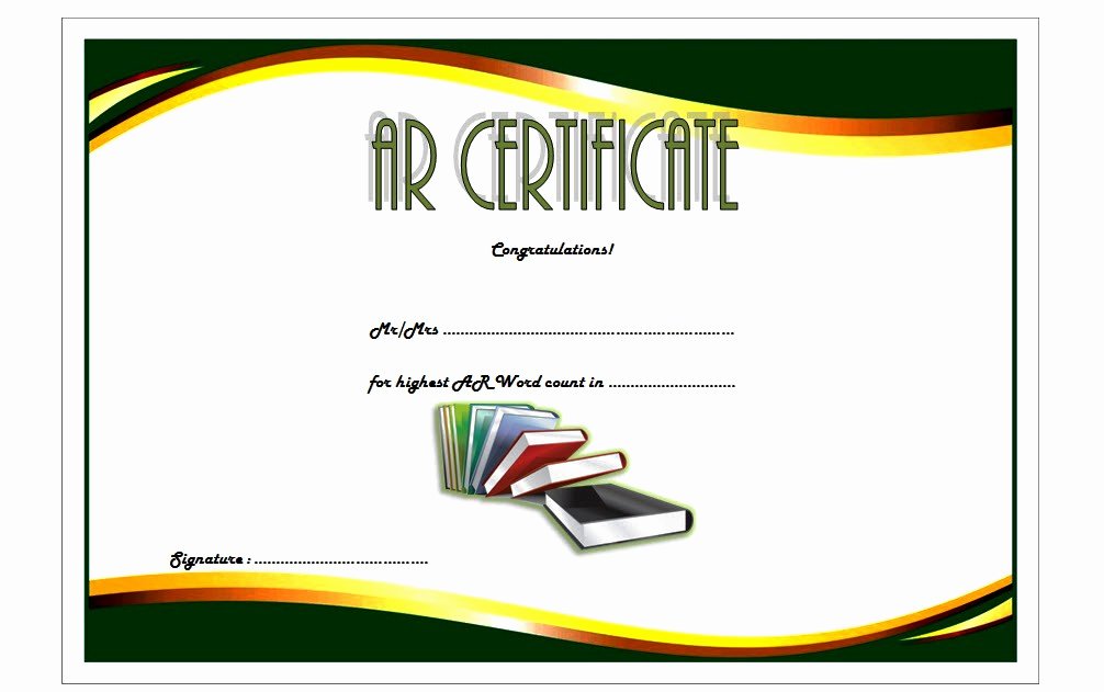 Certificate Of Quality Template Unique Accelerated Reader Certificates Template Playinterchange