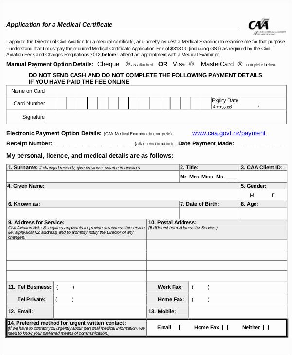Certification Of Medical Records form Awesome 43 Printable Medical forms