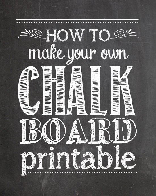 Chalkboard Poster Template Free Luxury How to Make Your Own Chalkboard Printables How to Nest