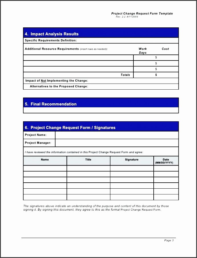 Change order Template Excel Awesome 8 Schedule Change Request form Template Sampletemplatess