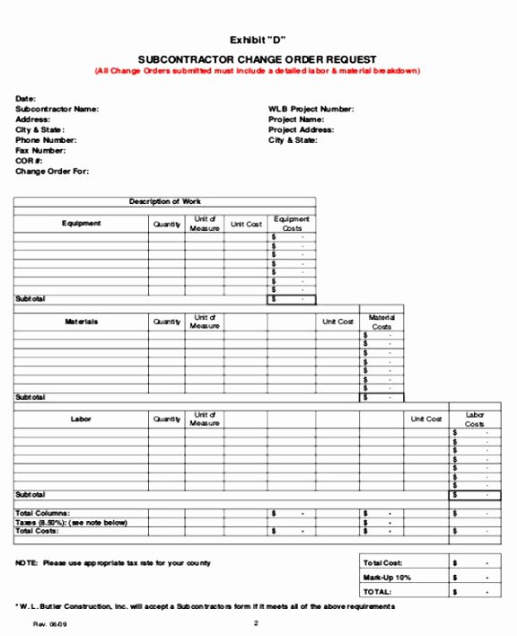 Change order Template Excel Beautiful 7 Bank Change order form Template Taeew