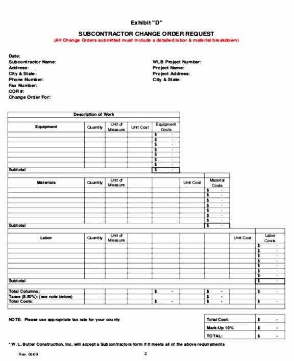 Change order Template Excel Beautiful 7 Bank Change order form Template Taeew