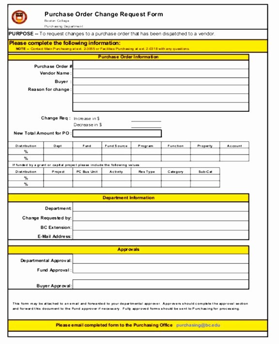 Change order Template Excel Inspirational 7 Bank Change order form Template Taeew