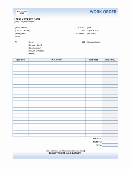 Change order Template Excel Luxury order form Excel Letter Examples wholesale Template Aia