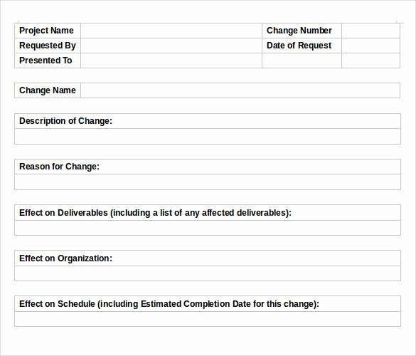 Change order Template Word Inspirational 11 Change order Templates to Download