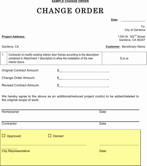 Change order Template Word Unique Change order Templates Find Word Templates