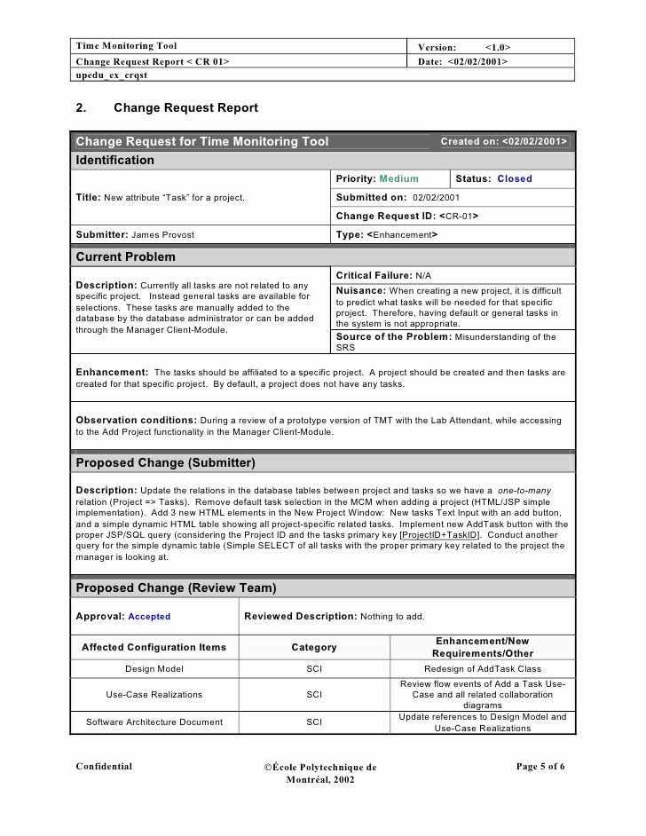 Change Request form Template Excel Elegant Change Request Template Excel