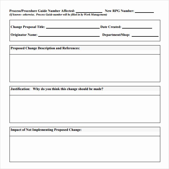 Change Request form Template Excel New Sample Change Request 7 Documents In Pdf Word