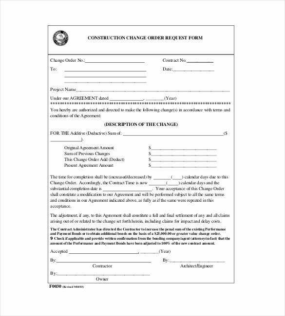 Change Request form Template Excel Unique 20 order Template Word Excel Pdf