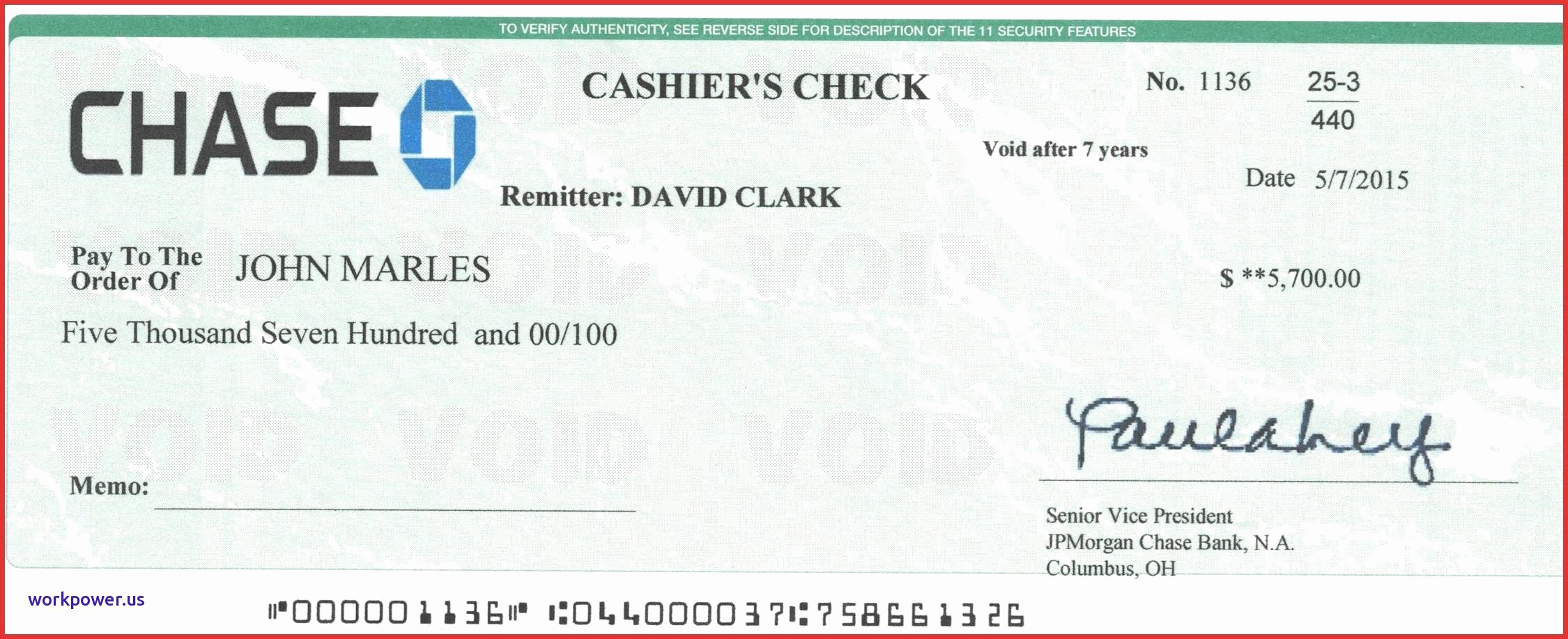Chase Bank Check Template Best Of 19 New Fake Cashiers Check Template Land Lovely