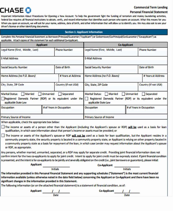 Chase Bank Check Template Elegant 7 Chase Bank Statement Templates