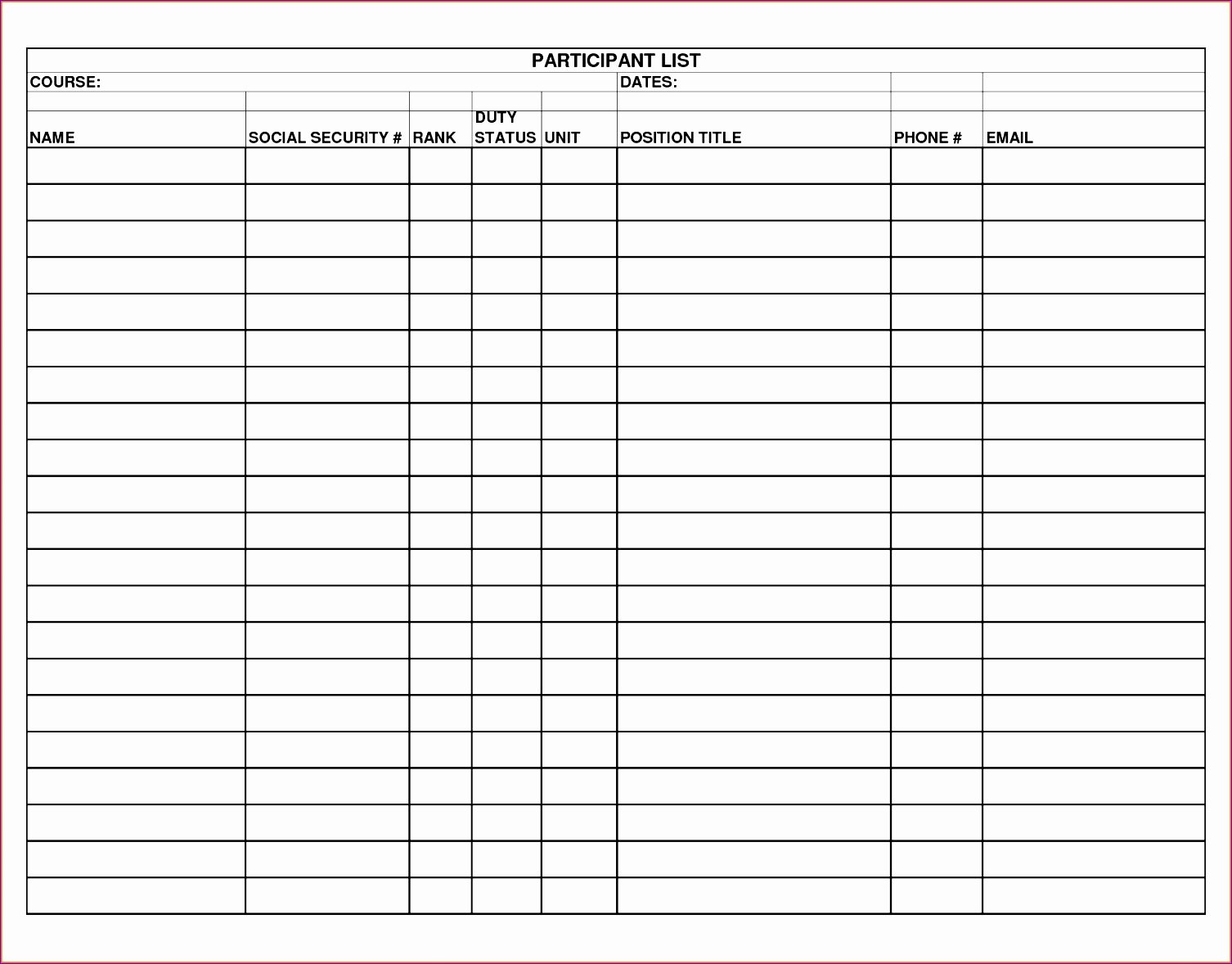 Check Off List Template Lovely 8 Check F List Template Excel Exceltemplates