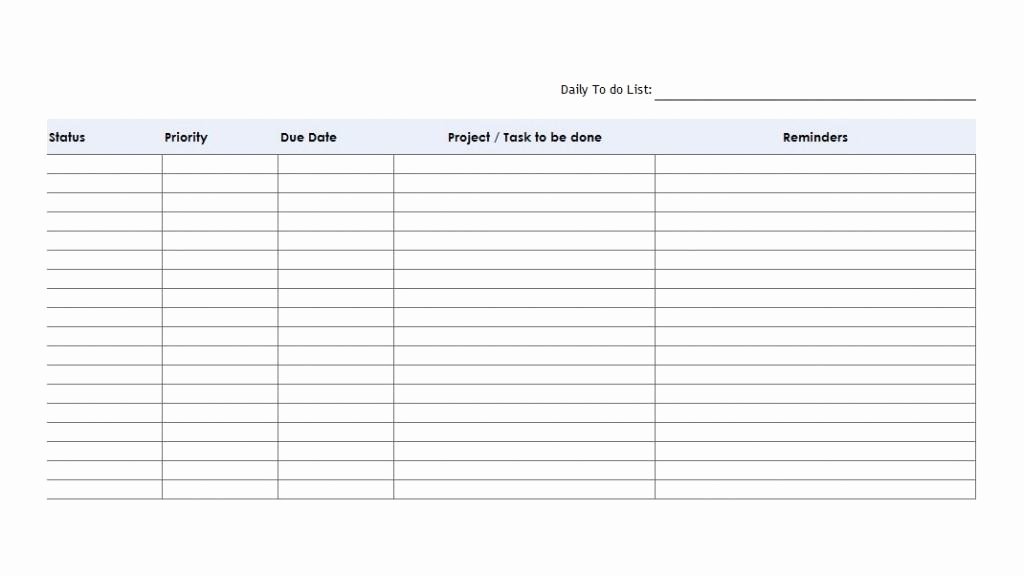 Check Off List Template New 51 Free Printable to Do List &amp; Checklist Templates Excel