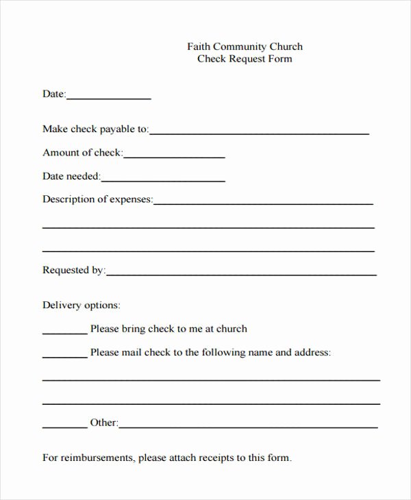 Check Request form Template Awesome 29 Sample Check Request form