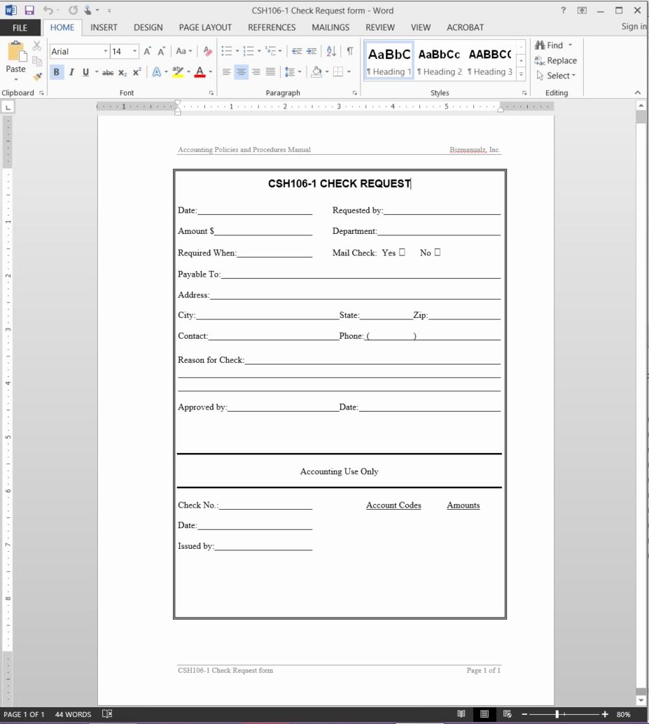 Check Request form Template Awesome Check Request Template