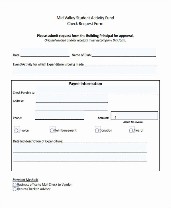 Check Request form Template Elegant 29 Sample Check Request form