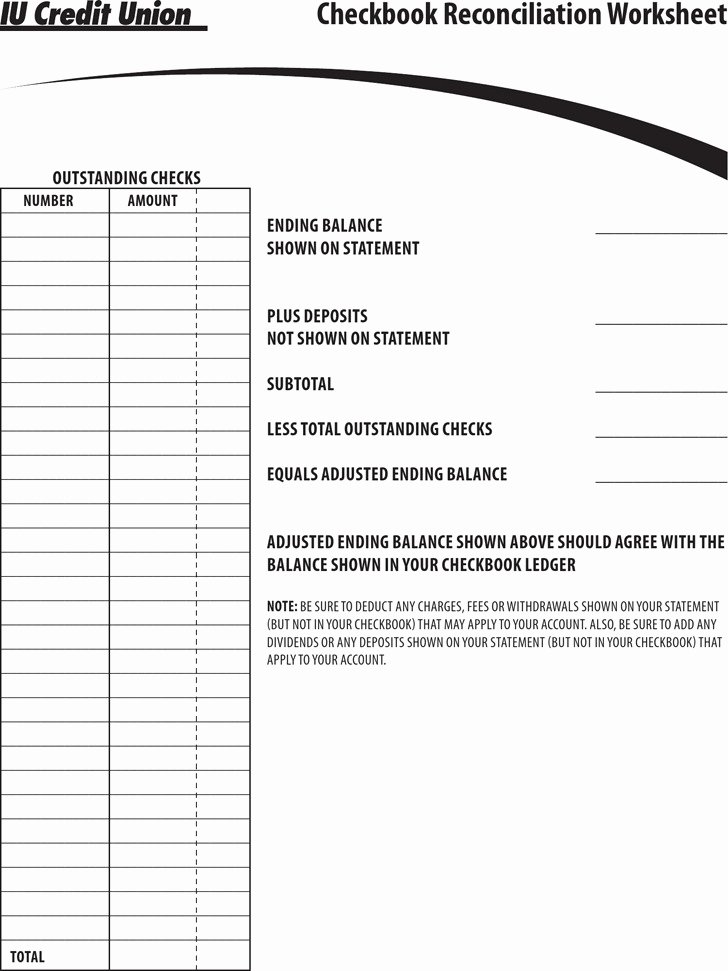 Checking Account Balance Sheet Template Elegant 7 Check Register Template Free Download