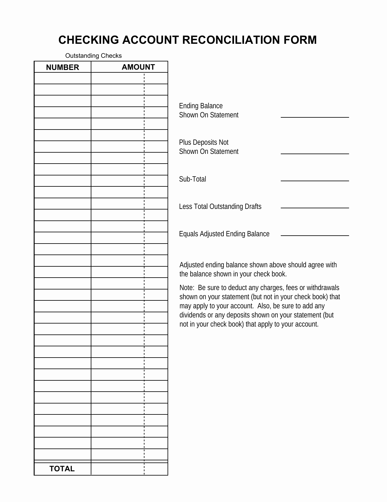 Checking Account Balance Sheet Template Fresh Download Reconciliation Balance Sheet Template