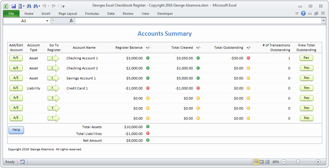 Checking Account Balance Sheet Template Unique Excel Checkbook software Spreadsheet Template