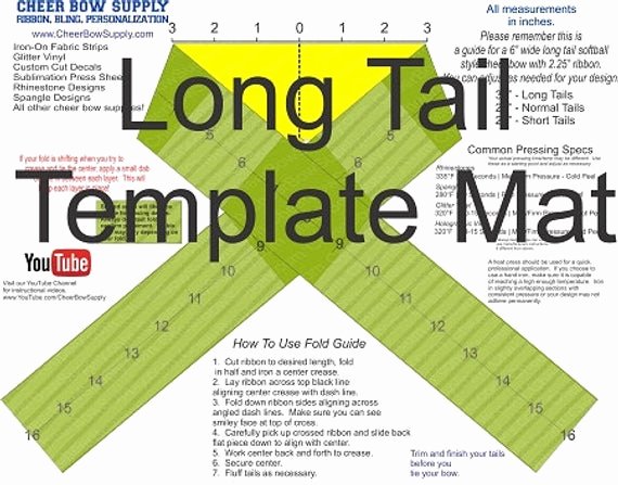 Cheer Bow Template Download Lovely Cheer Bow Supply How to Make A Cheer Bow Long Tail 2 25