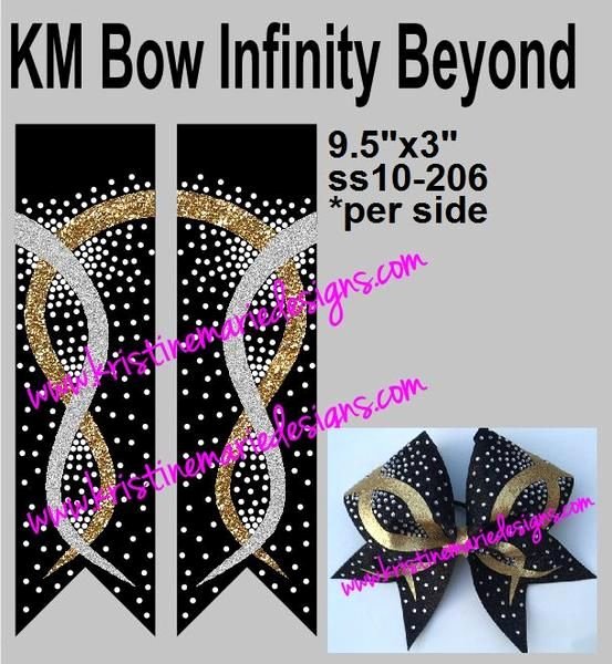 Cheer Bow Template Elegant Km Bow Infinity Beyond Cheer